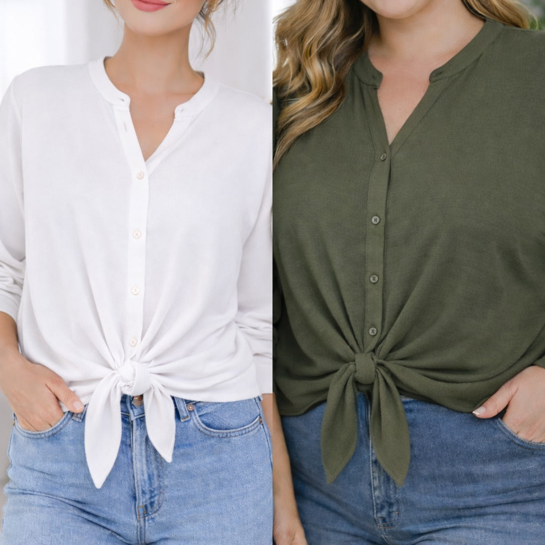 Blusa Nodo Frontale – Il Must-Have che Illumina Ogni Look ✨